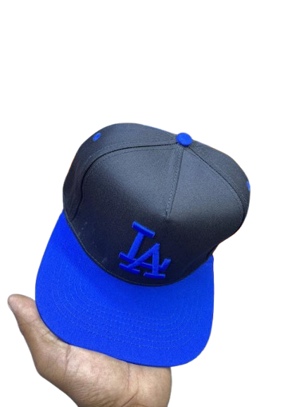 Los Angeles Dodgers Two-Tone Snapback Hat – Black & Royal Blue